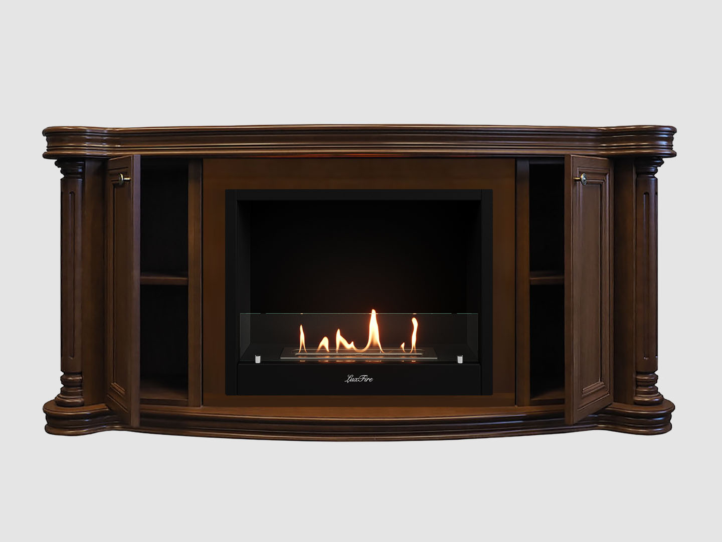 Каминный портал МДФ "Бетховен 1500" с биокамином Lux Fire "Фаер Бокс 1 - 30" (темный орех) Каминный портал МДФ "Бетховен 1500" с биокамином Lux Fire "Фаер Бокс 1 - 30" (темный орех) по цене 105 400 руб.