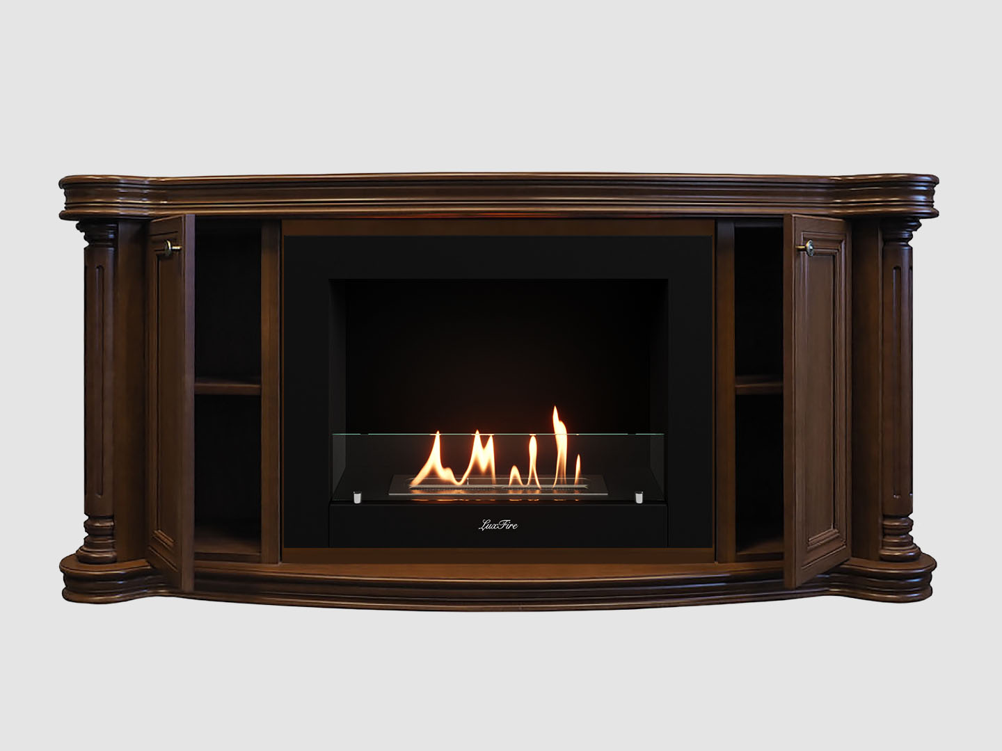 Каминный портал МДФ "Бетховен 1720" с биокамином Lux Fire "Фаер Бокс 2 - 33" (темный орех) Каминный портал МДФ "Бетховен 1720" с биокамином Lux Fire "Фаер Бокс 2 - 33" (темный орех) по цене 122 100 руб.