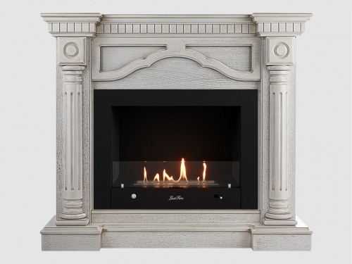 Каминный портал МДФ "Монако 1210" с биокамином Lux Fire "Фаер Бокс 4-30" (белый) Каминный портал МДФ "Монако 1210" с биокамином Lux Fire "Фаер Бокс 4-30" (белый)