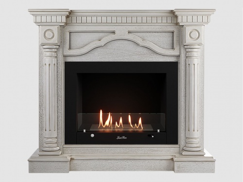 Каминный портал МДФ "Монако 1210" с биокамином Lux Fire "Фаер Бокс 3-30" (белый) Каминный портал МДФ "Монако 1210" с биокамином Lux Fire "Фаер Бокс 3-30" (белый)