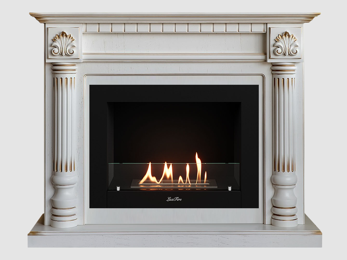 Каминный портал МДФ "Македония 1250" с биокамином Lux Fire "Фаер Бокс 2-25.5" (белый) Каминный портал МДФ "Македония 1250" с биокамином Lux Fire "Фаер Бокс 2-25.5" (белый) по цене 85 900 руб.