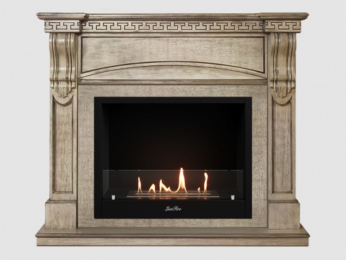 Каминный портал МДФ "Мюнхен 1250" с биокамином Lux Fire "Фаер Бокс 1 - 30" (бежевый) Каминный портал МДФ "Мюнхен 1250" с биокамином Lux Fire "Фаер Бокс 1 - 30" (бежевый)