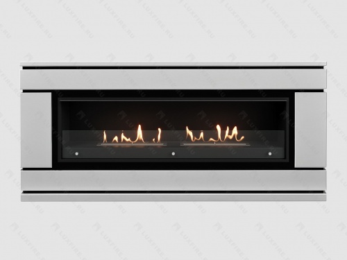 Каминный портал МДФ "Вега 2000" с биокамином Lux Fire "Фаер Бокс Вега-2" (белый) Каминный портал МДФ "Вега 2000" с биокамином Lux Fire "Фаер Бокс Вега-2" (белый)