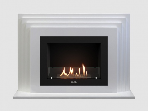 Каминный портал МДФ "Амстердам 1100" с биокамином Lux Fire "Фаер Бокс 2-25.5" (белый) Каминный портал МДФ "Амстердам 1100" с биокамином Lux Fire "Фаер Бокс 2-25.5" (белый)