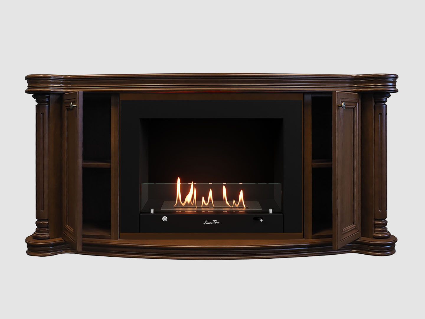 Каминный портал МДФ "Бетховен 1500" с биокамином Lux Fire "Фаер Бокс 3 - 30" (темный орех) Каминный портал МДФ "Бетховен 1500" с биокамином Lux Fire "Фаер Бокс 3 - 30" (темный орех) по цене 132 600 руб.