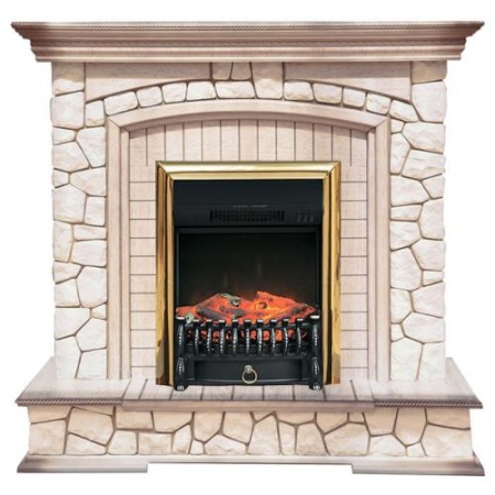 Preston белый (слоновая кость с патиной)+Fobos FX Brass (Престон)