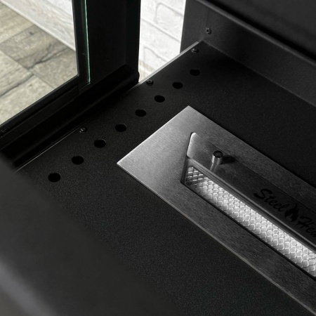 Напольный биокамин SteelHeat FAMILY черный по цене 142 000 руб.