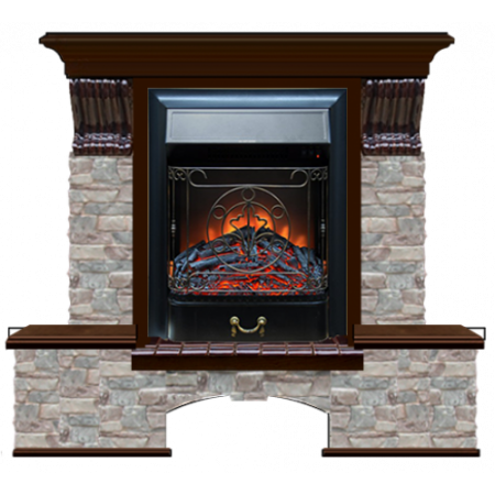 Бостон К Грот цветной (дуб)+Majestic Black Бостон К Грот цветной (дуб)+Majestic Black