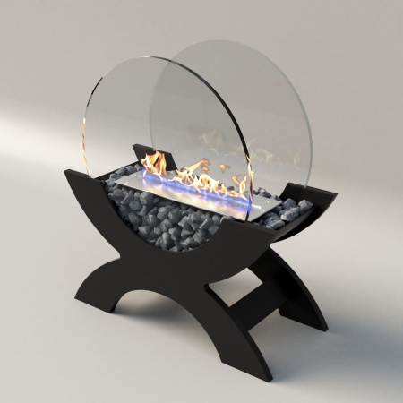 Биокамин "Русский огонь" Император черный по цене 21 800 руб.