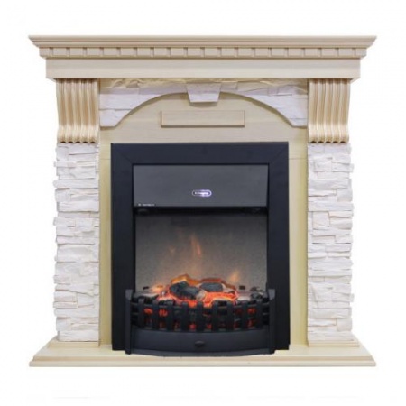 Dublin арочный сланец крем (слоновая кость)+Lydon Black